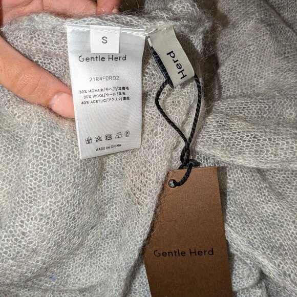 Gentle Heard Sheer Wool Maxi Sweater Dress - Picture 4 of 4